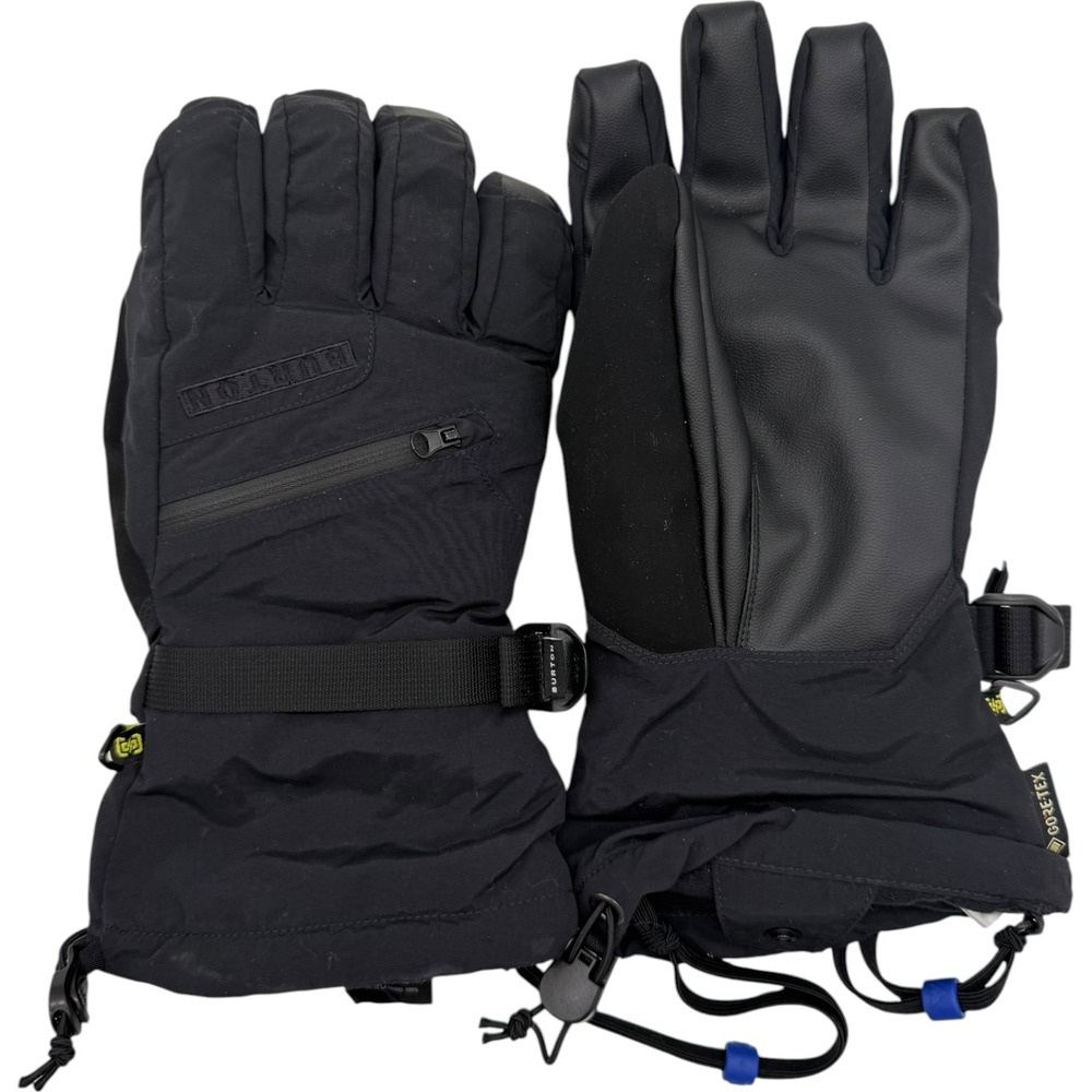 Burton Gore-Tex Snowboard Ski Gloves Black Medium Waterproof Insulated Excellent